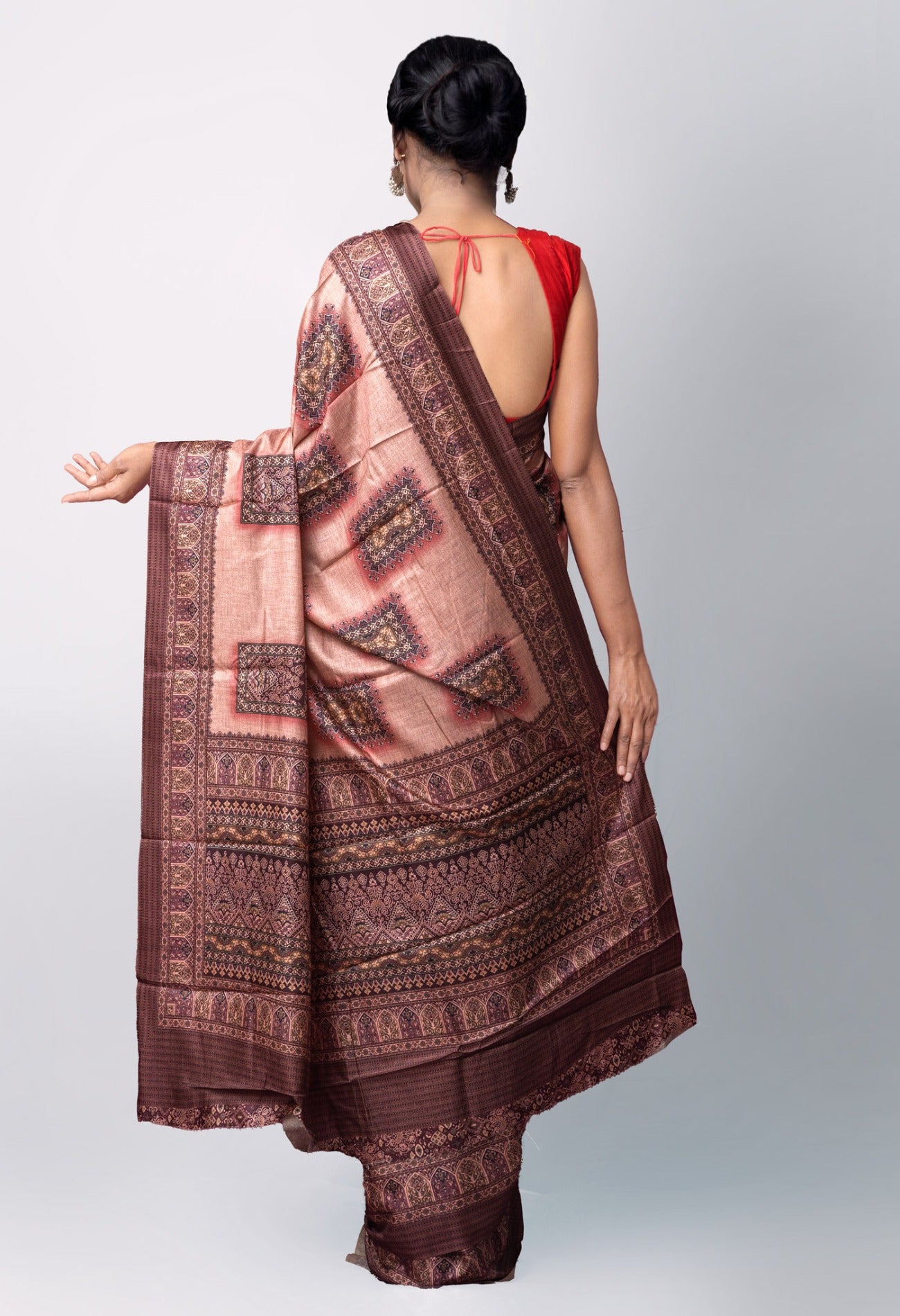 Online Shopping for Pink  Digital Printed Crepe Silk Saree with Fancy/Ethnic Prints from Punjab at Unnatisilks.comIndia
