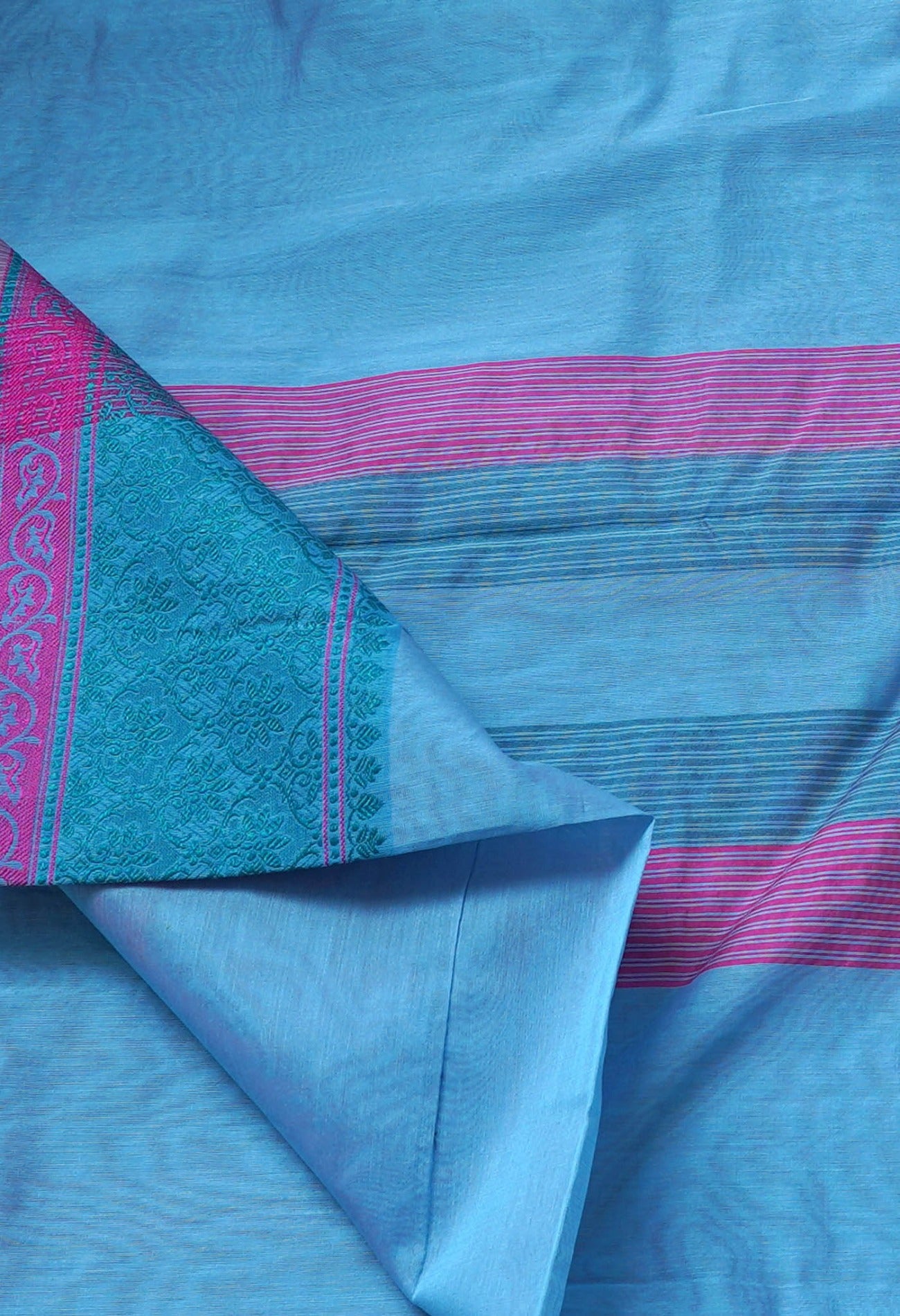 Online Shopping for Blue  Bangalore Silk Saree with Weaving from Karnataka at Unnatisilks.comIndia
