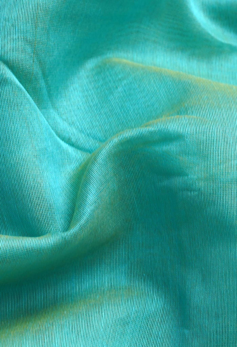 Online Shopping for Turquoise Blue  Bangalore Silk Saree with Weaving from Karnataka at Unnatisilks.comIndia
