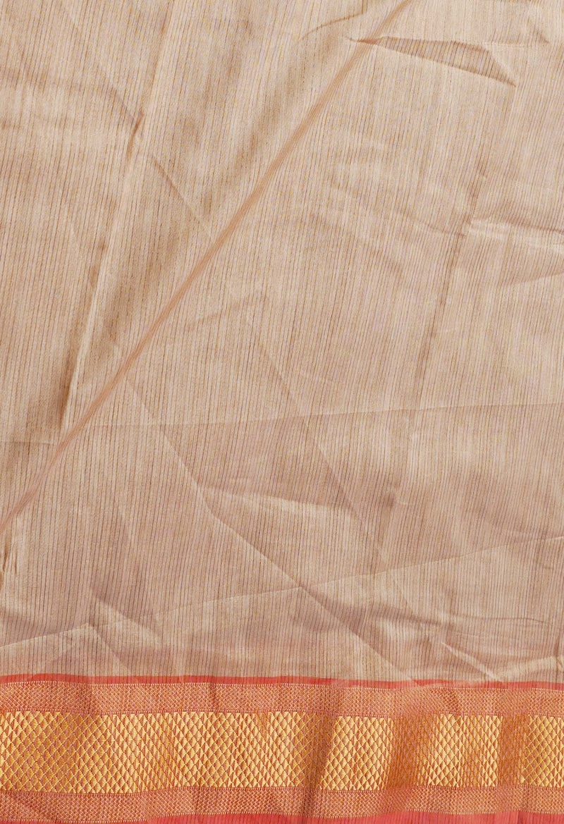 Online Shopping for Brown  Maheshwari Jute Sico Saree with Embroidery with Embroidery from Madhya Pradesh at Unnatisilks.comIndia
