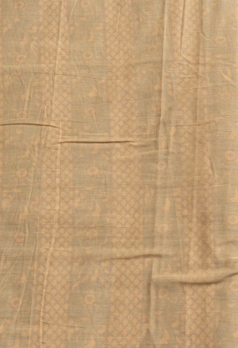Online Shopping for Brown Pure Block Printed Mulmul Cotton Saree with Hand Block Prints from Rajasthan at Unnatisilks.comIndia
