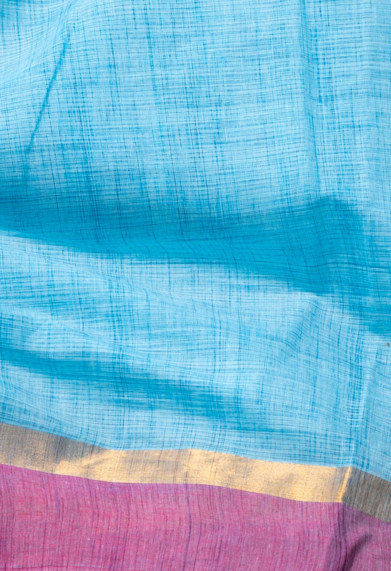 Blue Pure Pavani Mangalagiri Cotton Saree