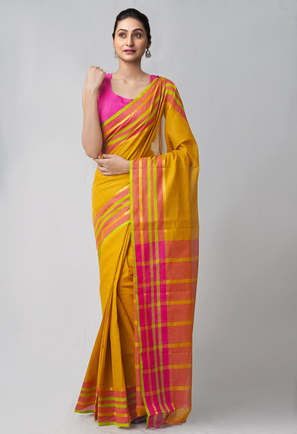Online Shopping for Brown Pure Pavani Mangalagiri Cotton Saree with Weaving from Andhra Pradesh at Unnatisilks.comIndia

