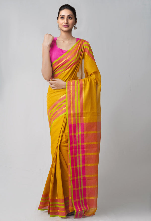 Online Shopping for Brown Pure Pavani Mangalagiri Cotton Saree with Weaving from Andhra Pradesh at Unnatisilks.comIndia
