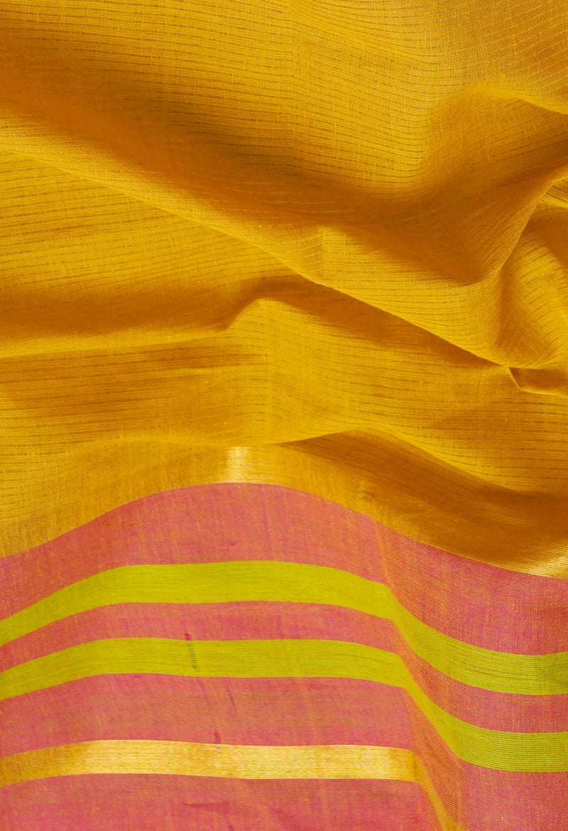 Brown Pure Pavani Mangalagiri Cotton Saree