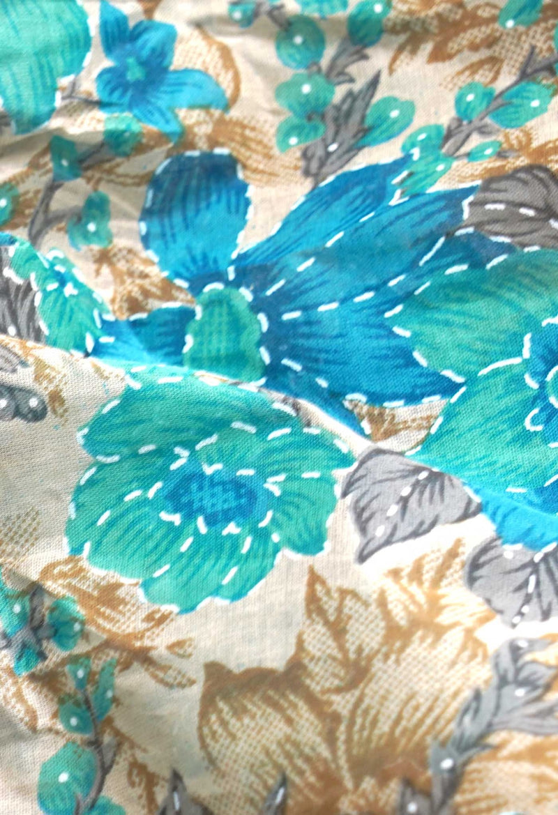 Online Shopping for Multi Pure Krisha Cotton Saree with Hand Block Prints from Rajasthan at Unnatisilks.comIndia
