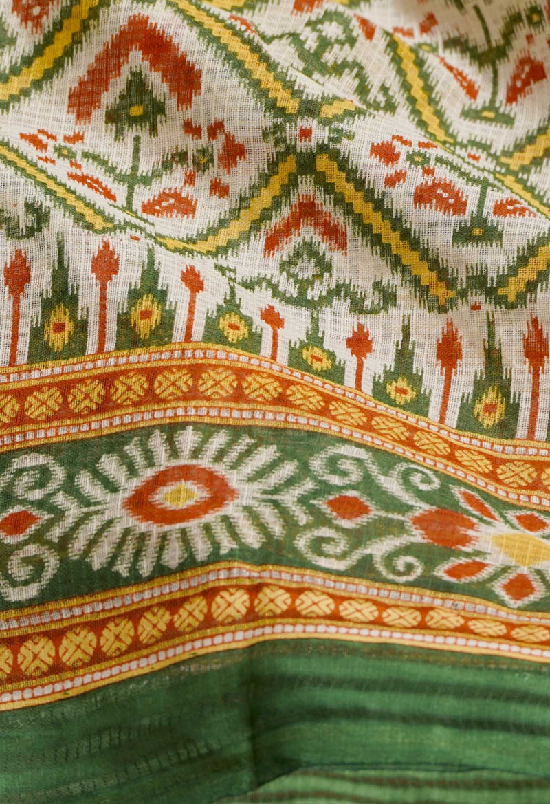 Ivory Pure Krisha Cotton Saree