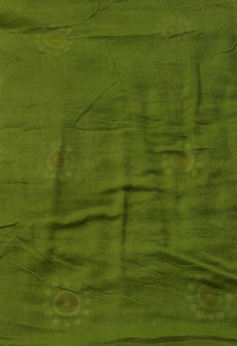Online Shopping for Green Pure Hand Batik Mulmul Cotton Saree with Batik from Rajasthan at Unnatisilks.comIndia

