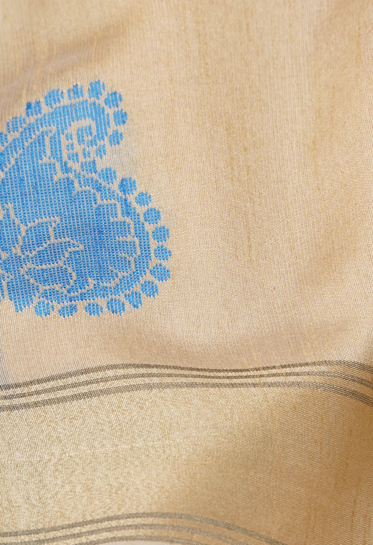 Brown  Bengal Linen Saree