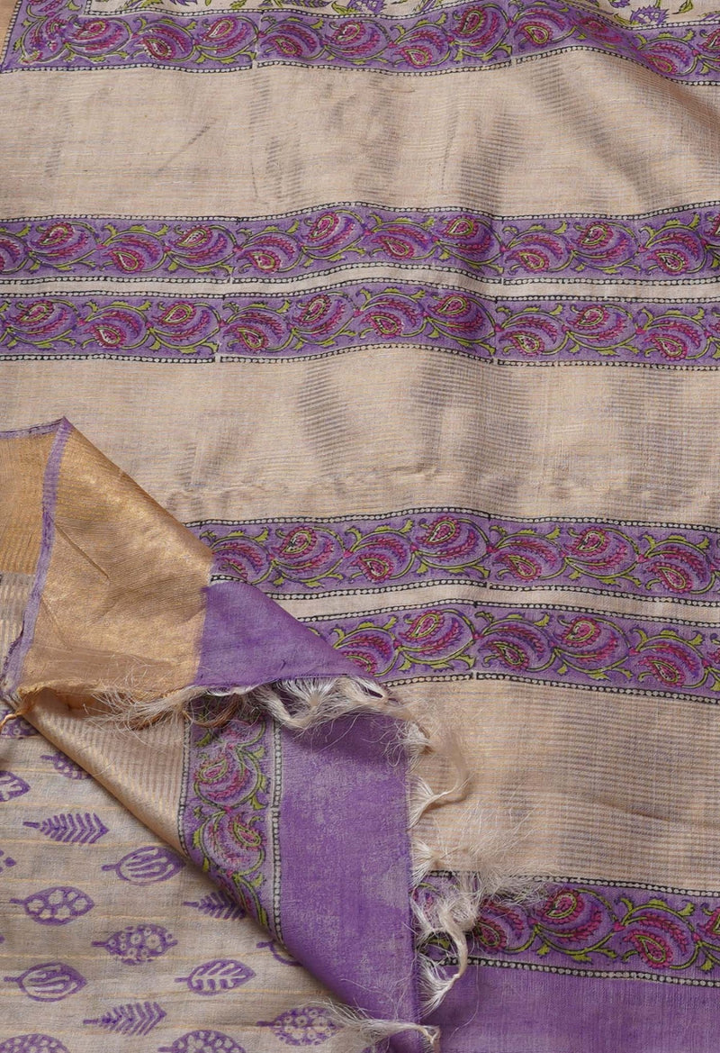 Online Shopping for Brown Pure Handloom Ghicha Tussar Silk Saree with Weaving from Andhra Pradesh at Unnatisilks.comIndia
