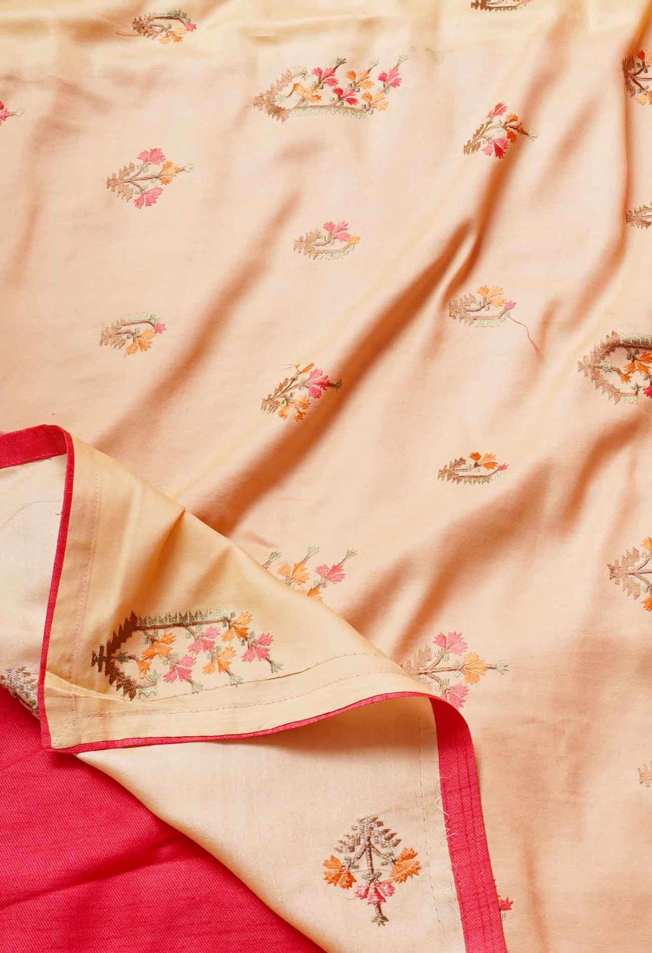 Online Shopping for Brown  Bangalore Silk Saree with Embroidery from Karnataka at Unnatisilks.comIndia
