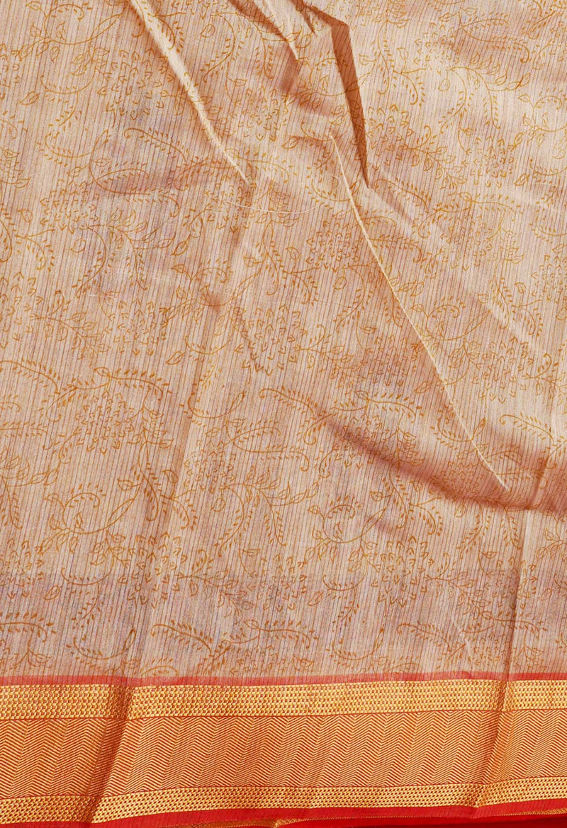 Online Shopping for Brown  Hand Block Printed Maheshwari Jute Sico Saree with Hand Block Prints from Madhya Pradesh at Unnatisilks.comIndia
