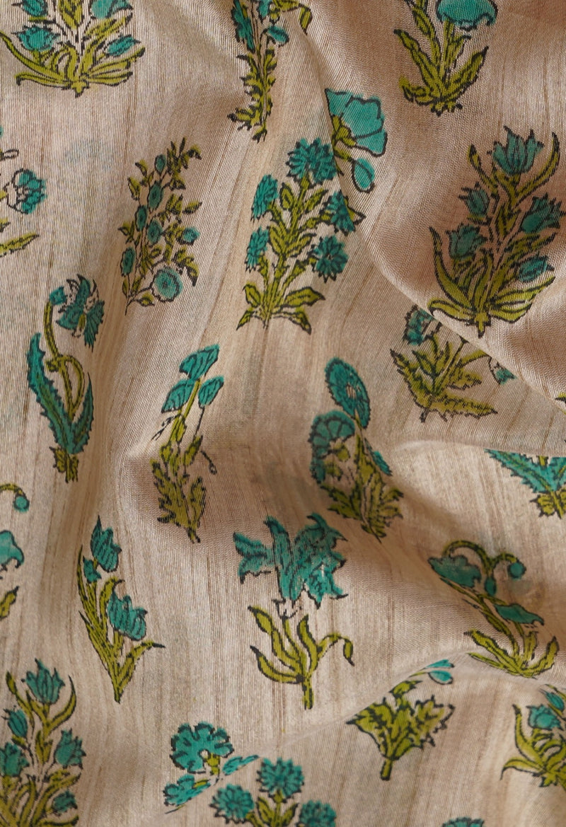 Online Shopping for Brown  Hand Block Printed Maheshwari Jute Sico Saree with Hand Block Prints from Madhya Pradesh at Unnatisilks.comIndia
