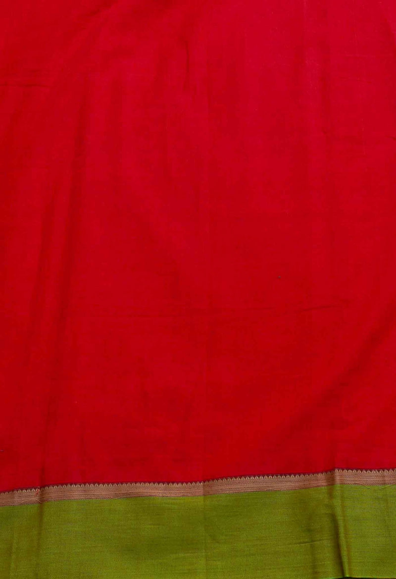 Online Shopping for Red Pure Handloom Pavani Kanchi Cotton Saree with Weaving from Tamil Nadu at Unnatisilks.comIndia

