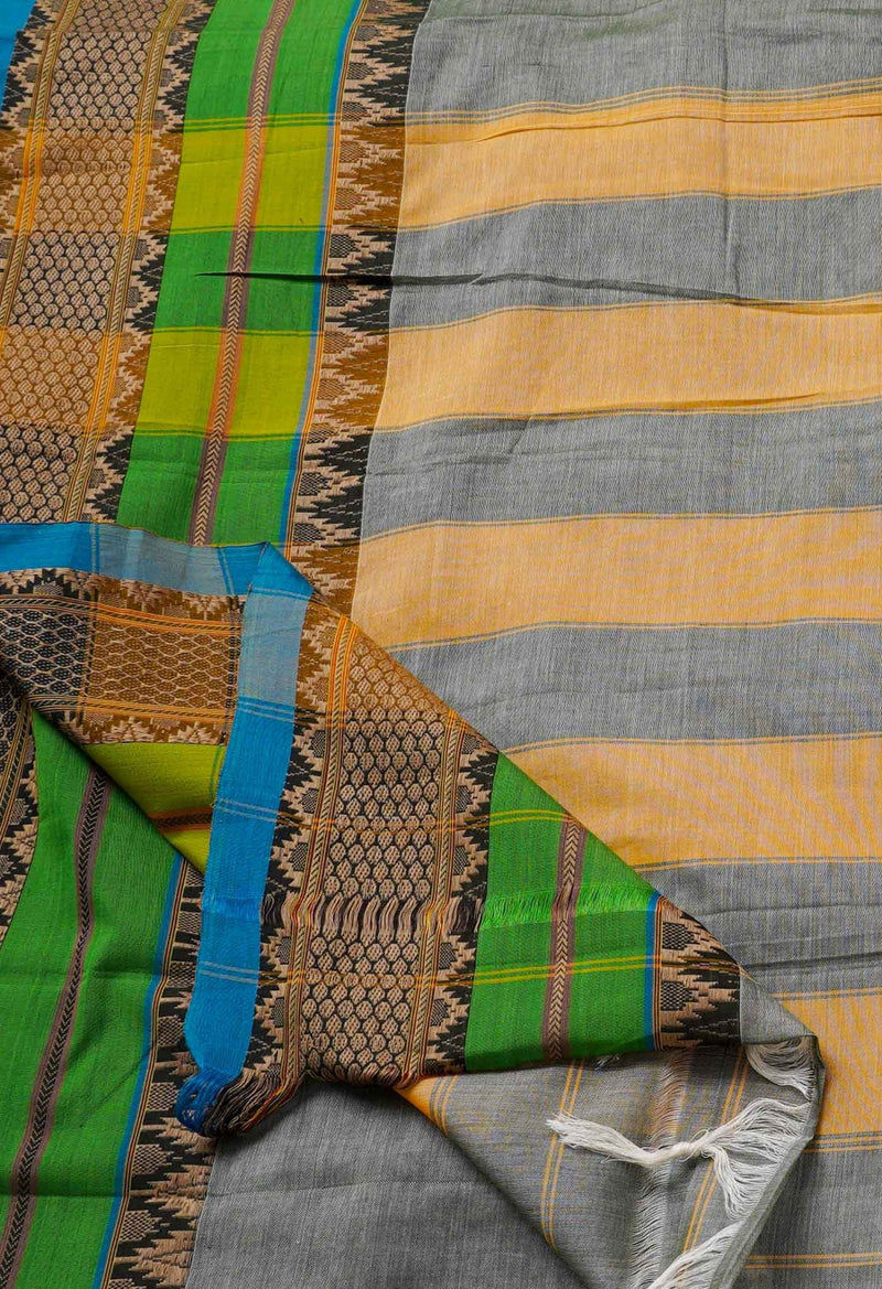Green Pure Handloom Pavani Kanchi Cotton Saree