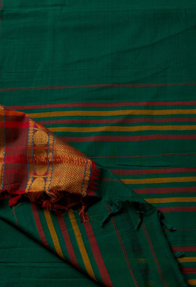 Online Shopping for Green Pure Handloom Pavani Narayanpet Cotton Saree with Weaving from Andhra Pradesh at Unnatisilks.comIndia

