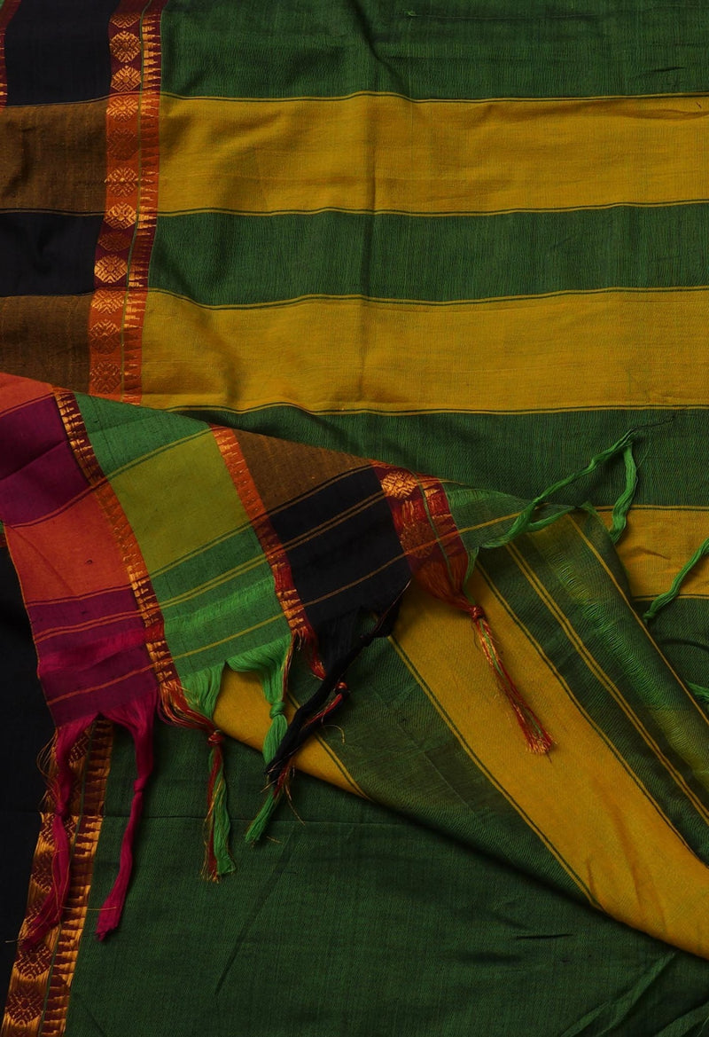 Online Shopping for Green Pure Handloom Pavani Narayanpet Cotton Saree with Weaving from Tamilnadu at Unnatisilks.comIndia

