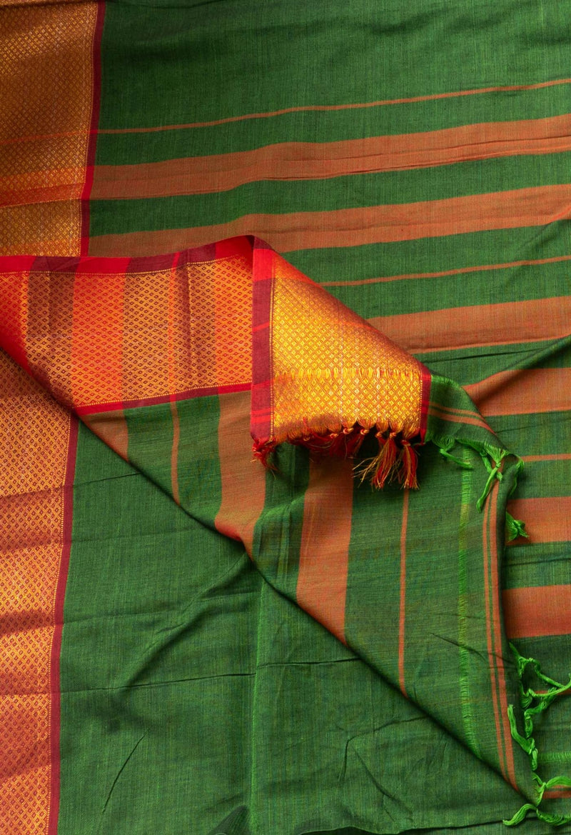 Online Shopping for Green Pure Handloom Pavani Narayanpet Cotton Saree with Weaving from Andhra Pradesh at Unnatisilks.comIndia
