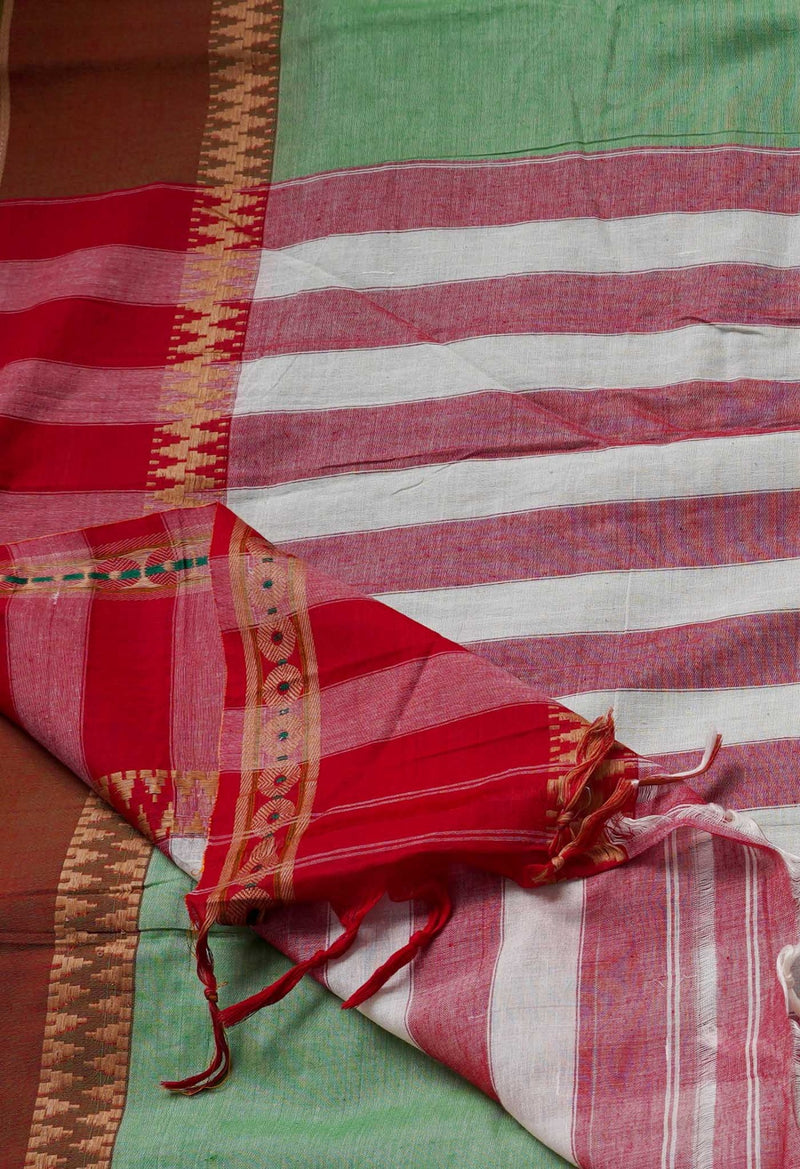 Online Shopping for Green Pure Handloom Pavani Chettinad Cotton Saree with Weaving from Tamilnadu at Unnatisilks.comIndia
