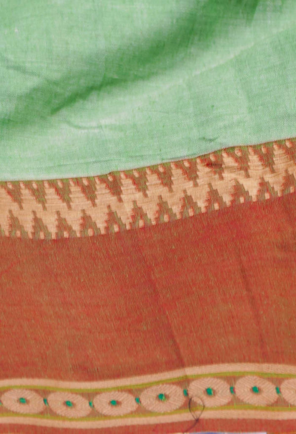 Green Pure Handloom Pavani Chettinad Cotton Saree