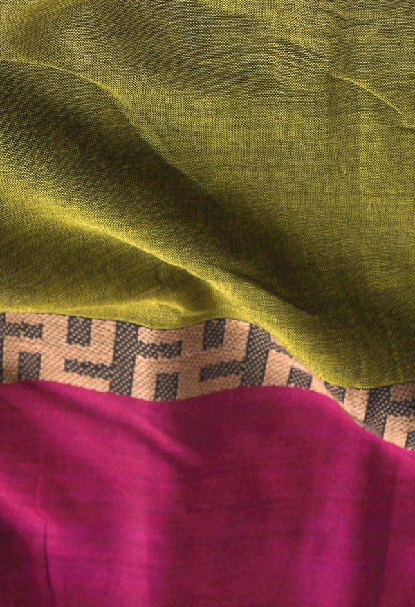 Green Pure Handloom Pavani Kanchi Cotton Saree