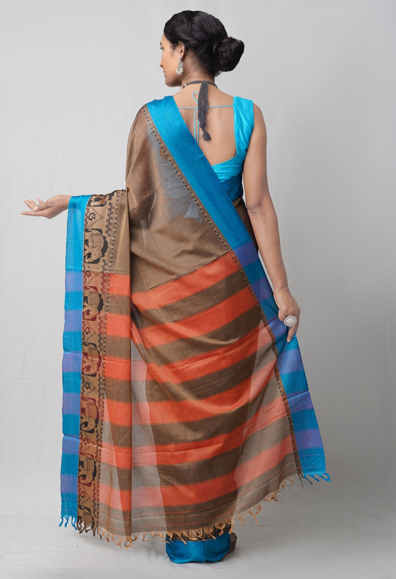Online Shopping for Grey Pure Handloom Pavani Narayanpet Cotton Saree with Weaving from Andhra Pradesh at Unnatisilks.comIndia
