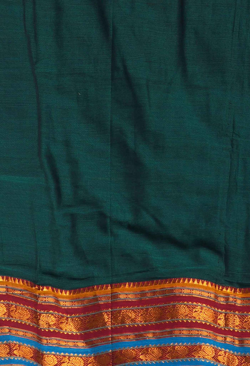 Online Shopping for Green Pure Handloom Pavani Narayanpet Cotton Saree with Weaving from Andhra Pradesh at Unnatisilks.comIndia
