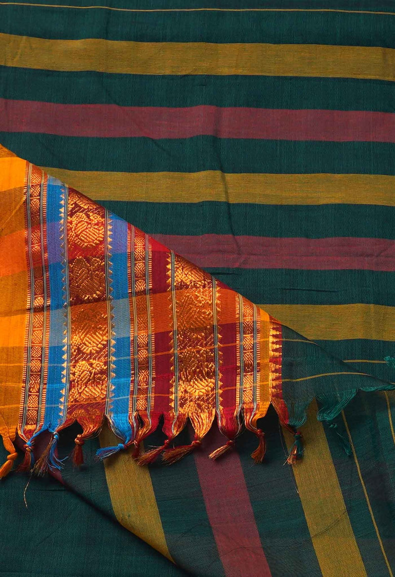 Online Shopping for Green Pure Handloom Pavani Narayanpet Cotton Saree with Weaving from Andhra Pradesh at Unnatisilks.comIndia

