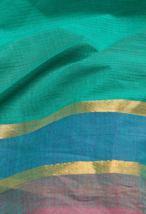 Green Pure Pavani Mangalagiri Cotton Saree