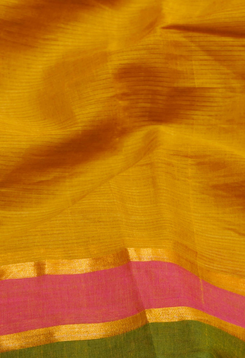 Brown Pure Pavani Mangalagiri Cotton Saree