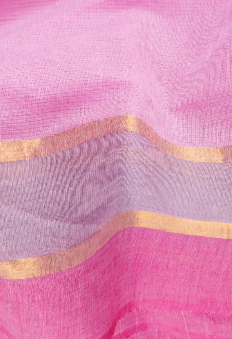 Pink Pure Pavani Mangalagiri Cotton Saree