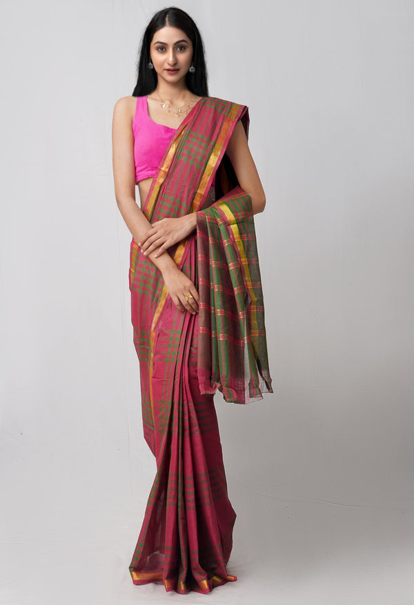 Online Shopping for Maroon Pure Pavani Mangalagiri Cotton Saree with Weaving from Andhra Pradesh at Unnatisilks.comIndia
