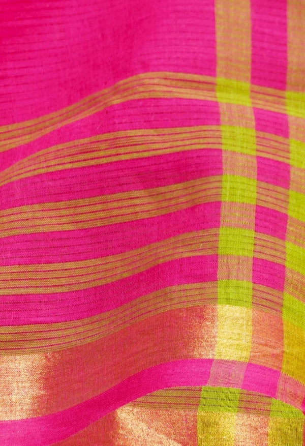 Pink Pure Pavani Mangalagiri Cotton Saree