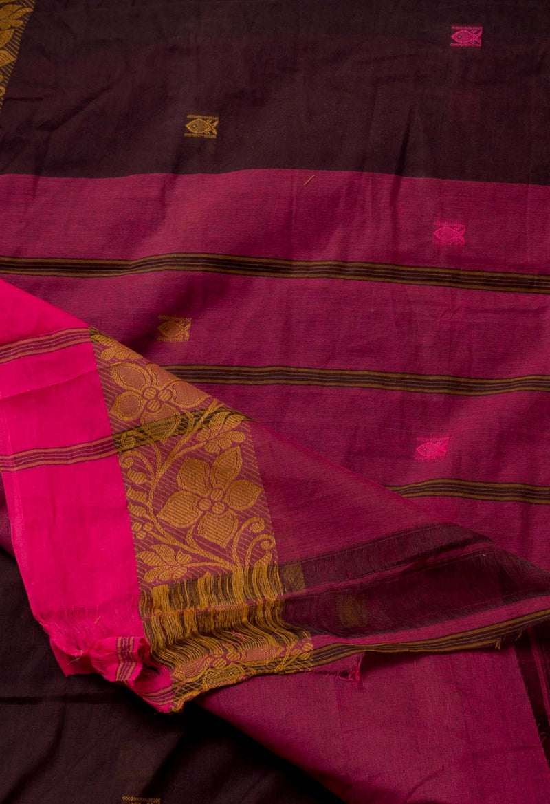Online Shopping for Burgundy Pure Pavani Mangalagiri Cotton Saree with Weaving from Andhra Pradesh at Unnatisilks.comIndia
