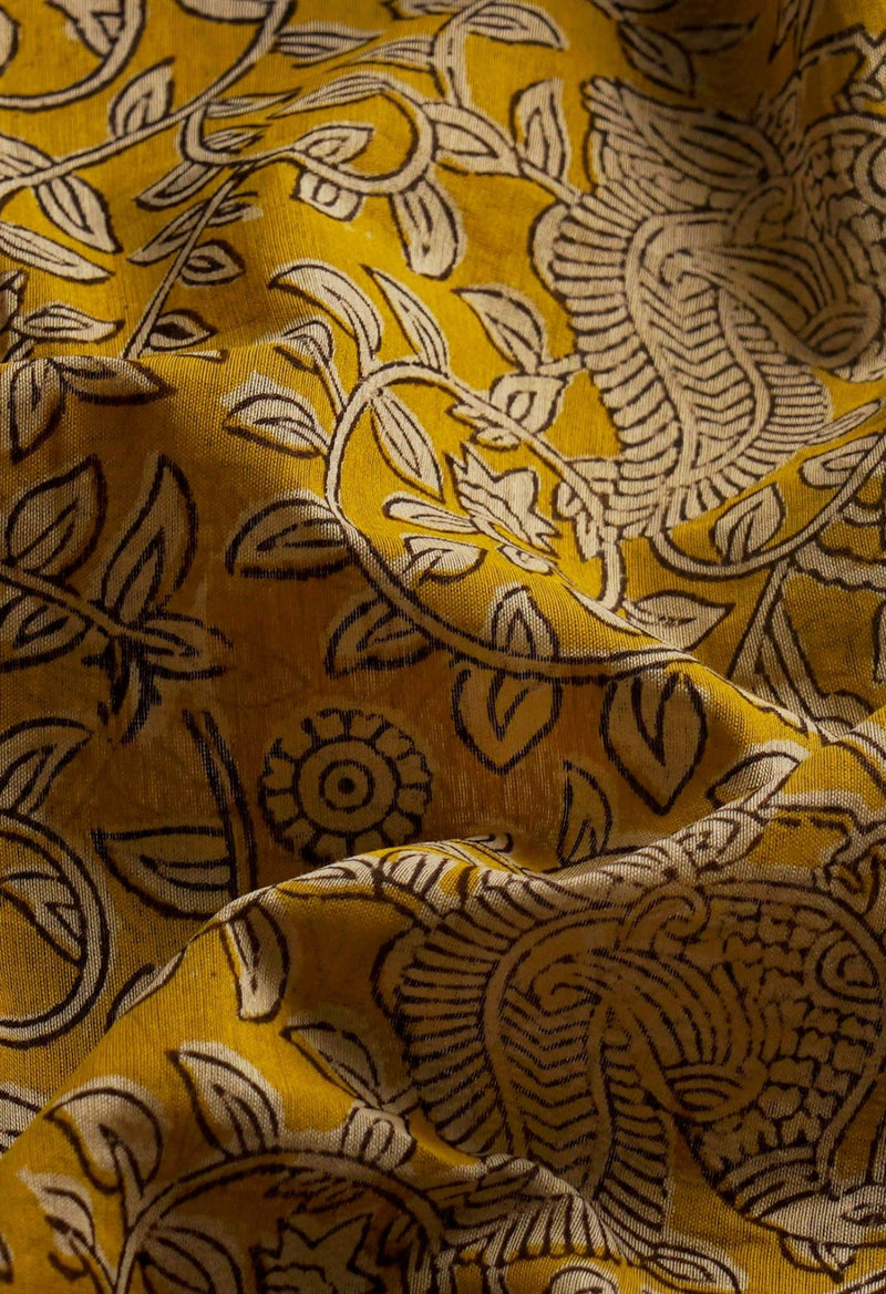 Yellow  Bagh Maheshwari Sico Saree-UNM61220