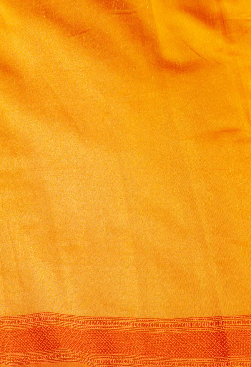 Online Shopping for Yellow  Mysore Sico Saree with Weaving from Karnataka at Unnatisilks.comIndia
