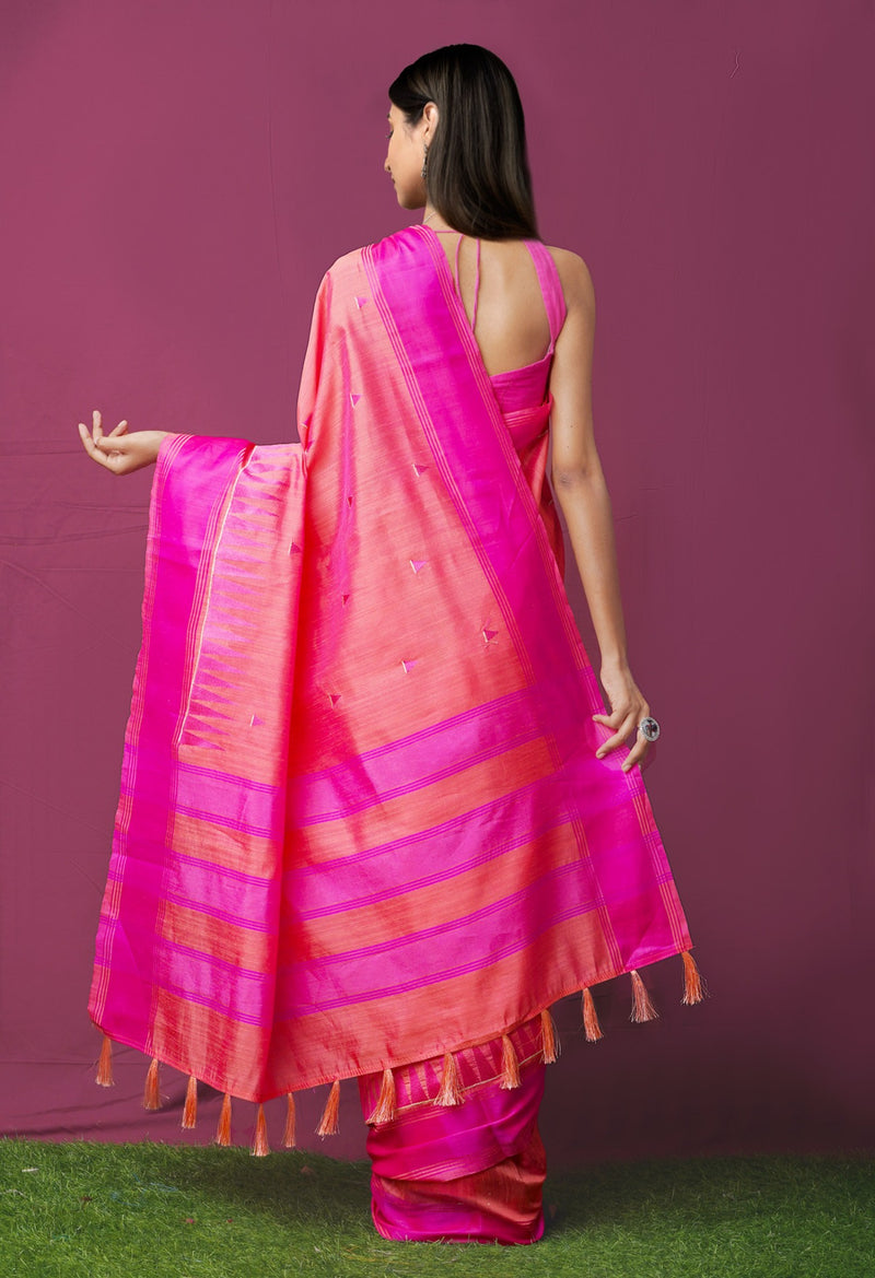 Online Shopping for Pink  Mysore Sico Saree with Embroidery Work with Embroidery from Karnataka at Unnatisilks.comIndia
