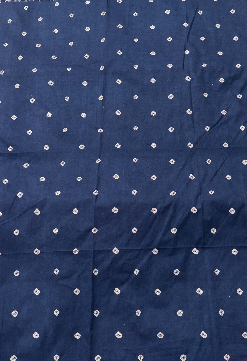 Online Shopping for Blue Pure Krisha Cotton Saree with Hand Block Prints from Rajasthan at Unnatisilks.comIndia
