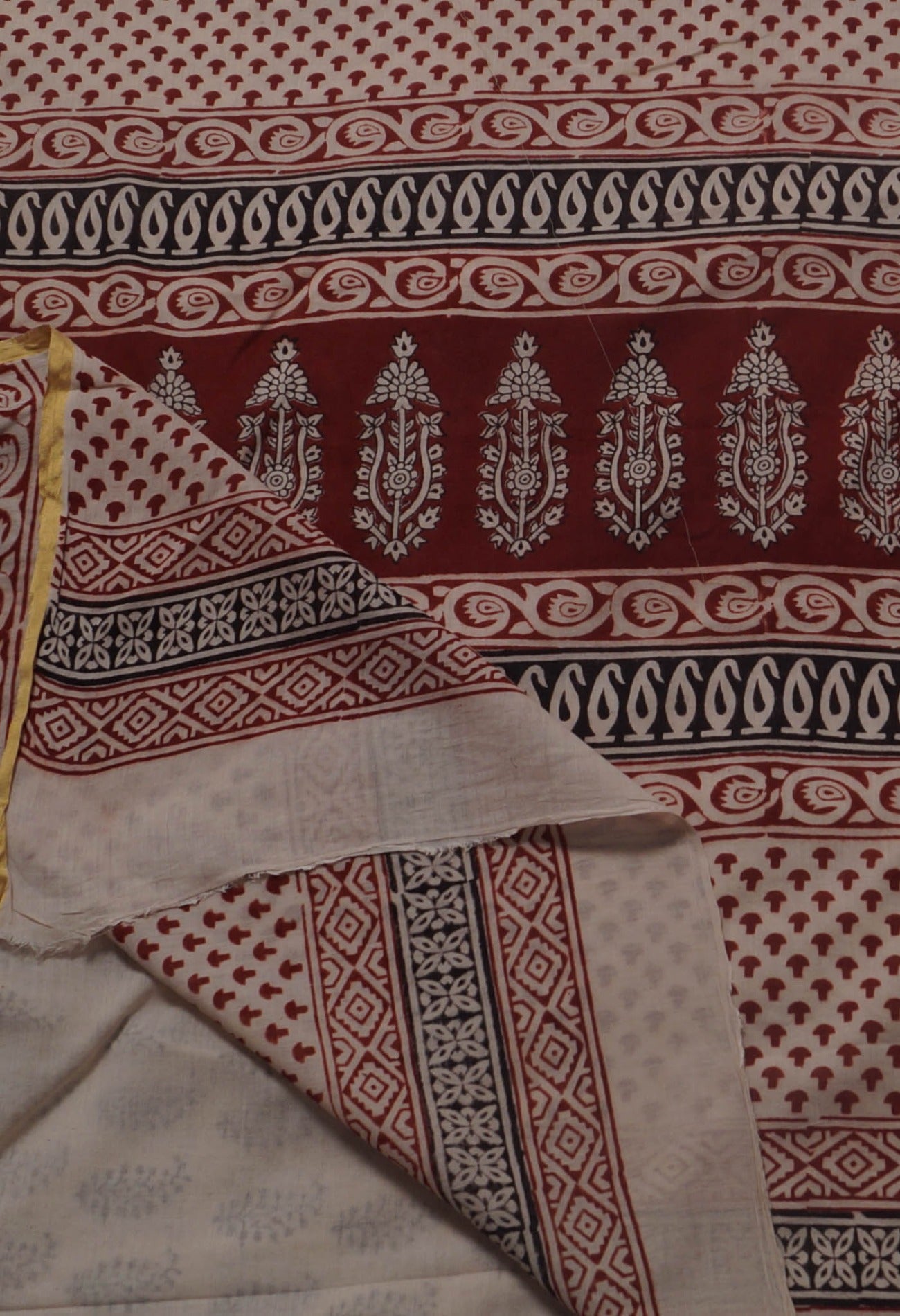 Online Shopping for Ivory Pure Superfine Venkatagiri Cotton Saree with Bagh from Andhra Pradesh at Unnatisilks.comIndia
