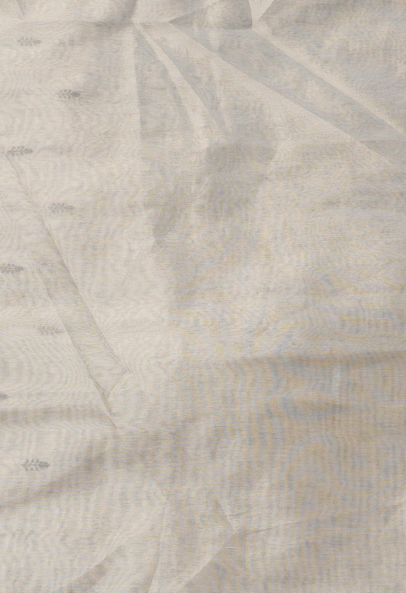 Online Shopping for Cream  Cross Stitched Embroidered Banarasi Tissue Saree with Embroidery from Uttar Pradesh at Unnatisilks.comIndia
