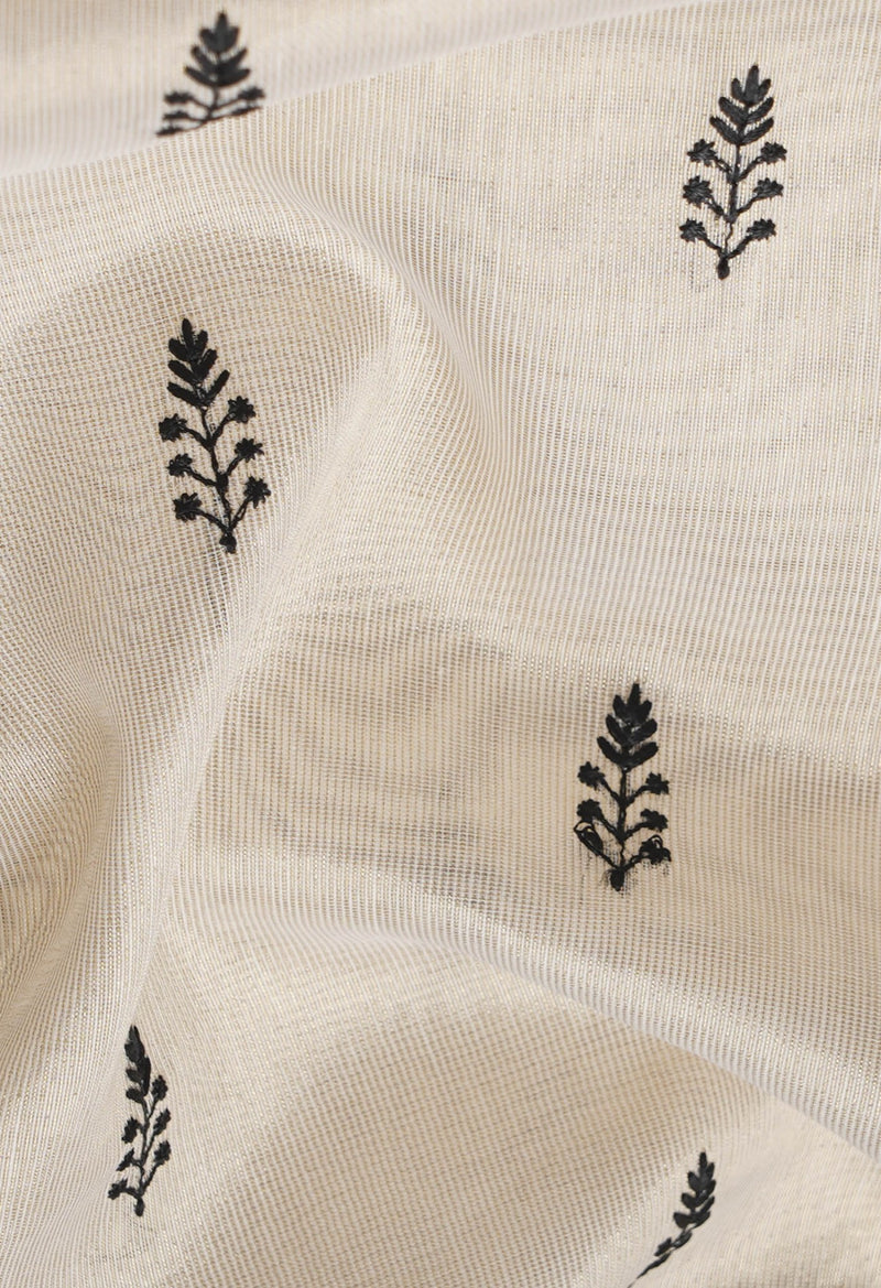 Online Shopping for Cream  Cross Stitched Embroidered Banarasi Tissue Saree with Embroidery from Uttar Pradesh at Unnatisilks.comIndia
