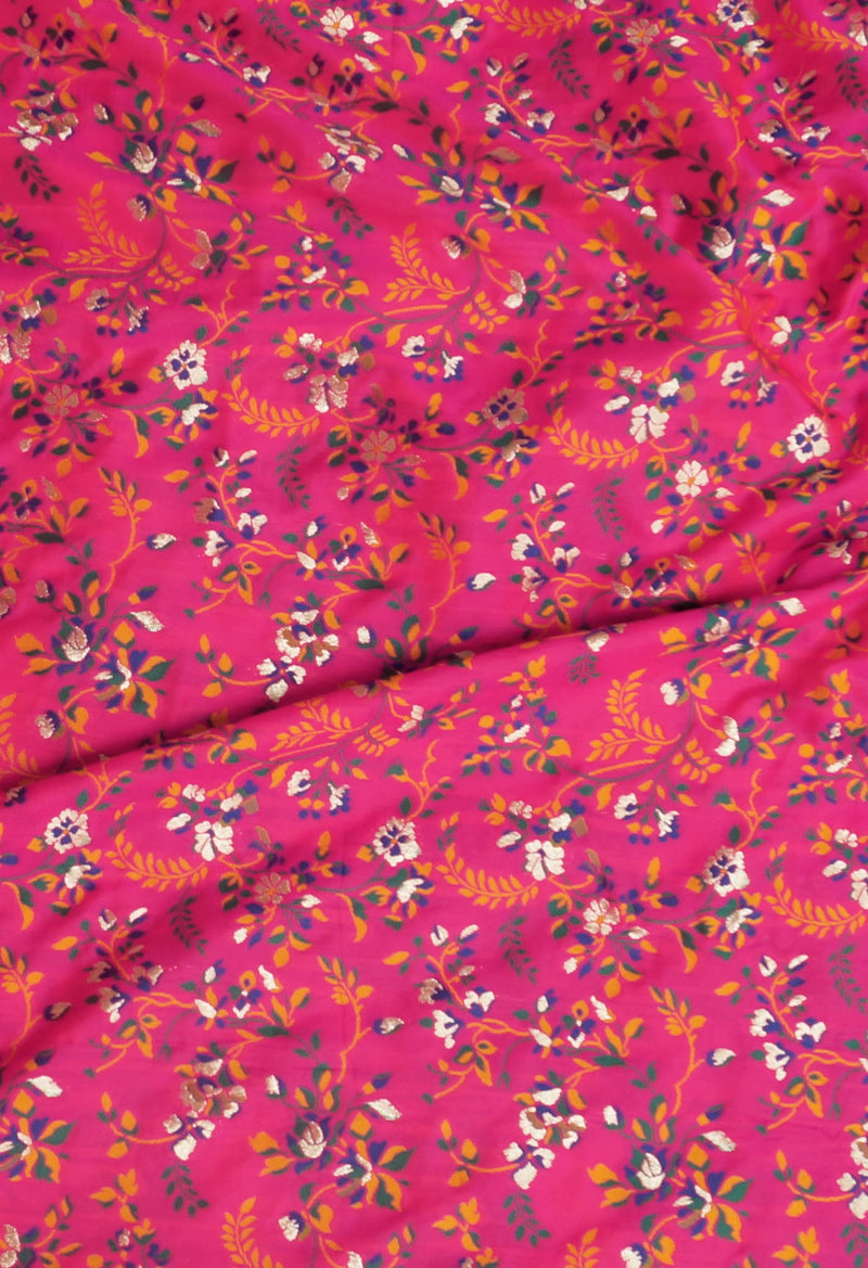Online Shopping for Pink  Banarasi Silk Saree with Weaving from Tamil Nadu at Unnatisilks.comIndia
