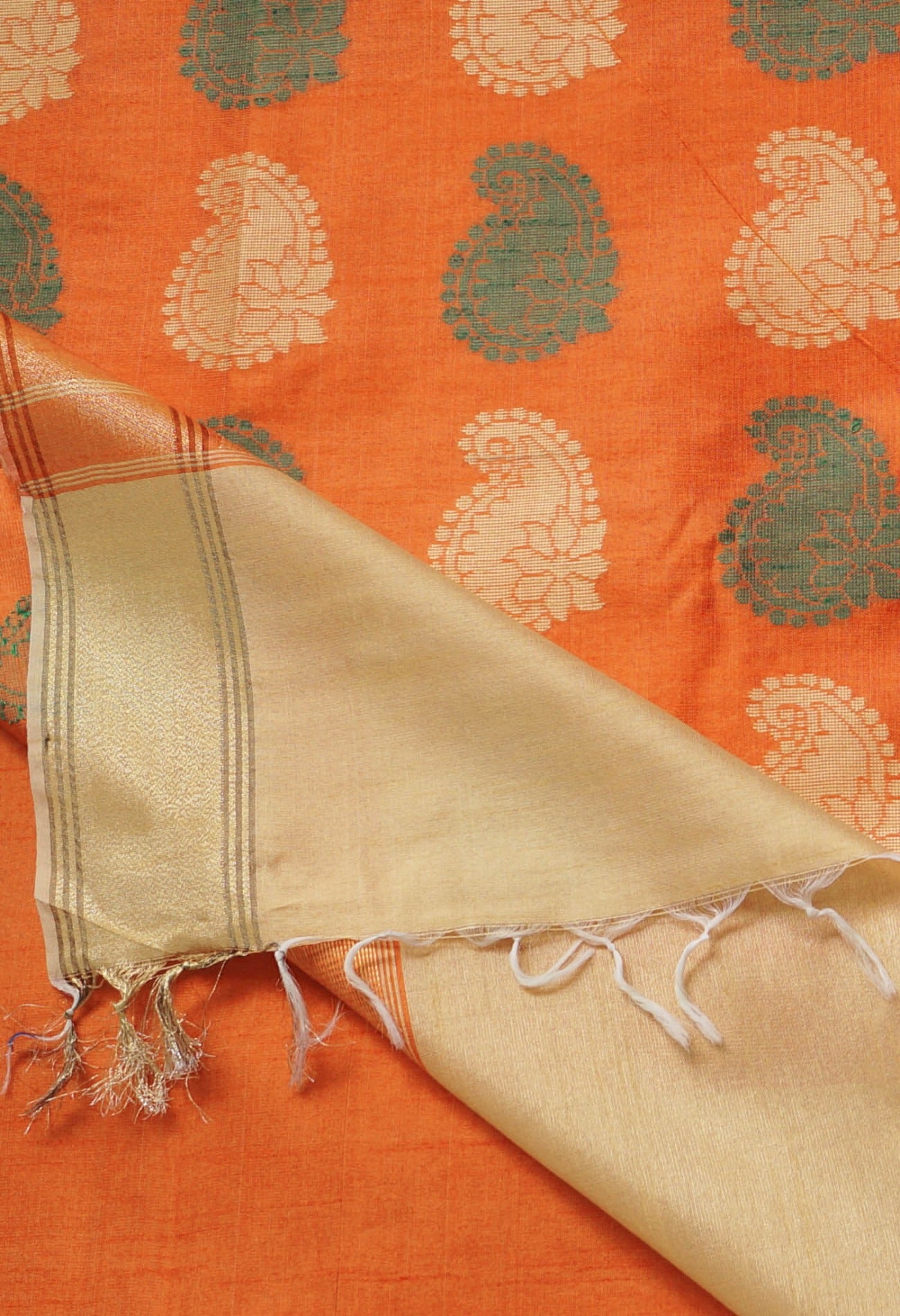 Online Shopping for Brown  Bengal Linen Saree with Weaving from West Bengal at Unnatisilks.comIndia
