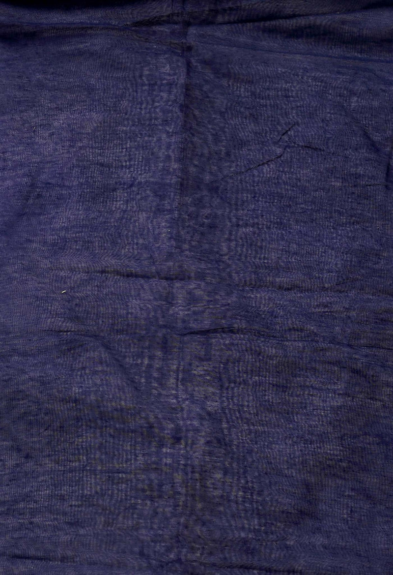 Online Shopping for navy Blue Pure Chanderi Sico Saree with Batik from Madhya Pradesh at Unnatisilks.comIndia
