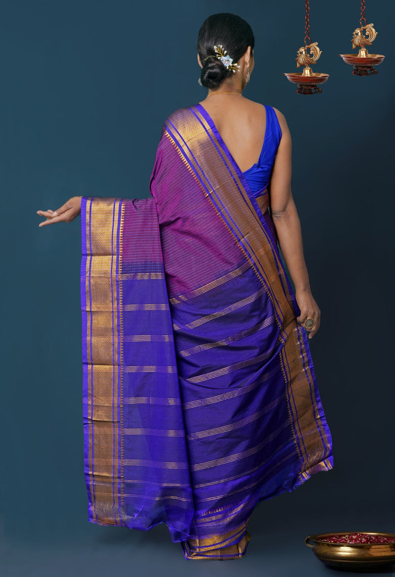 Online Shopping for Pink Pure Handloom Narayanpet Poly Silk Saree with Weaving from Telangana at Unnatisilks.comIndia
