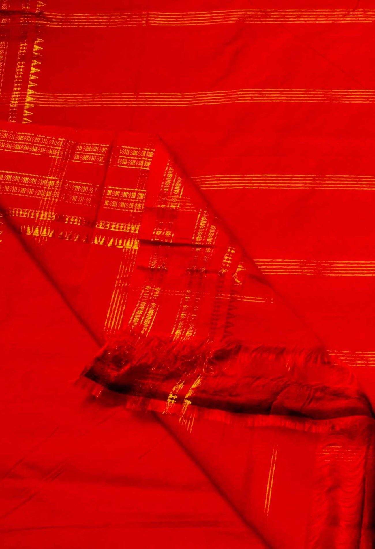 Online Shopping for Orange Pure Handloom Narayanpet Poly Silk Saree with Weaving from Telangana at Unnatisilks.comIndia
