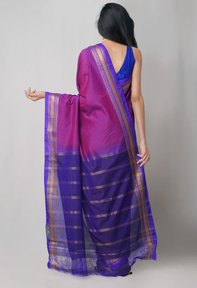 Online Shopping for Pink Pure Handloom Narayanpet Poly Silk Saree with Weaving from Telangana at Unnatisilks.com India
