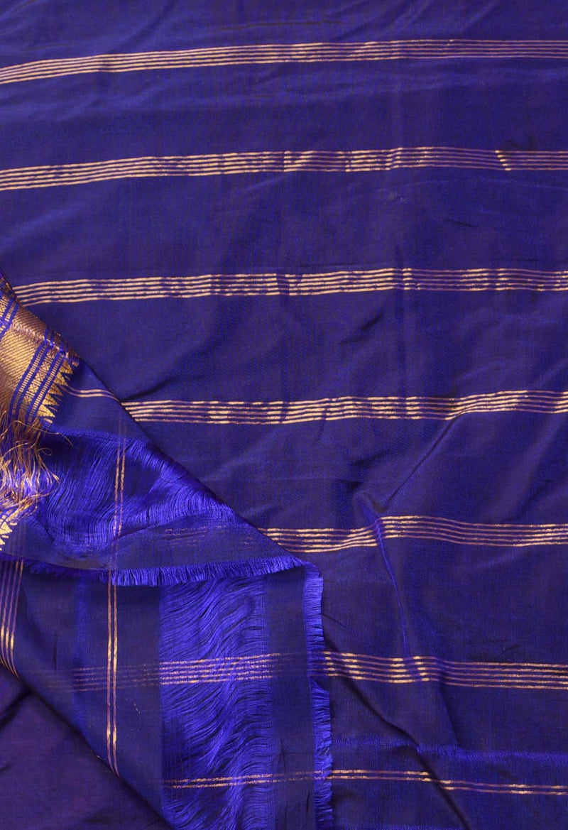 Pink Pure Handloom Narayanpet Poly Silk Saree