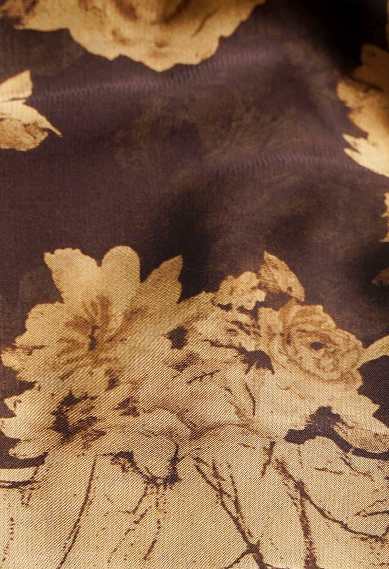 Online Shopping for Brown  Printed Art Chiffon Saree with Chiffon from Punjab at Unnatisilks.comIndia
