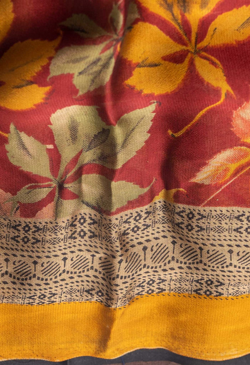 Online Shopping for Maroon  Printed Art Chiffon Saree with Chiffon from Punjab at Unnatisilks.comIndia
